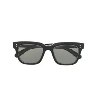 garrett leight lunettes de soleil à monture carrée - noir