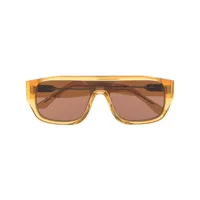 thierry lasry lunettes de soleil à monture rectangulaire - jaune