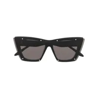 alexander mcqueen eyewear lunettes de soleil am0361 à monture papillon - noir