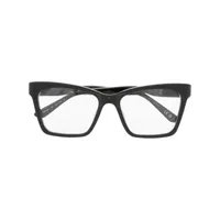 balenciaga eyewear lunettes de vue à logo imprimé - noir
