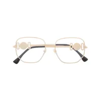 versace eyewear lunettes de vue à monture carrée - or