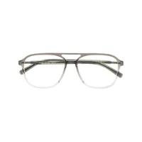 mykita lunettes de vue gylfi à monture oversize - gris