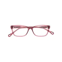 chloé eyewear lunettes de vue à monture carrée - rose
