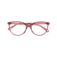 chloé eyewear lunettes de vue à monture ronde - rose