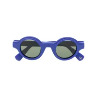 etnia barcelona lunettes de soleil à monture ronde - bleu