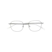 montblanc lunettes de vue à monture rectangulaire - argent