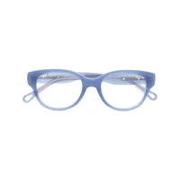chloé eyewear lunettes de vue rectangulaires mirtha - bleu