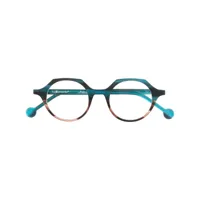 l.a. eyeworks lunettes de vue à monture ronde - bleu
