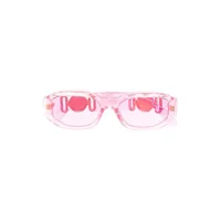 versace kids lunettes de soleil rectangulaires medusa-head - rose