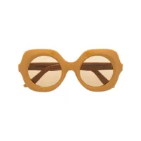 lapima lunettes de soleil lisa à monture oversize - orange