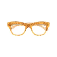 matsuda lunettes de vue m1027 à monture ronde - jaune