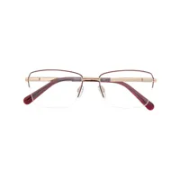 cazal lunettes de vue à monture carrée - rouge