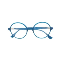 dita eyewear lunettes de vue vatiza à monture ronde - bleu