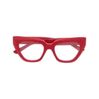 balenciaga eyewear lunettes de vue à monture papillon - rouge