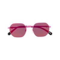 chiara ferragni lunettes de soleil cf 1019/s à monture ronde - rose