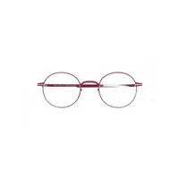 mykita lunettes de vue à monture ronde - rouge