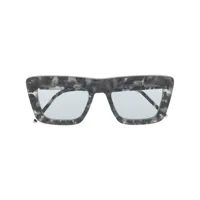 thom browne eyewear lunettes de soleil à monture d'inspiration wayfarer - gris