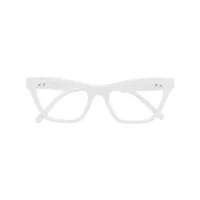dolce & gabbana eyewear lunettes de vue à monture papillon - blanc