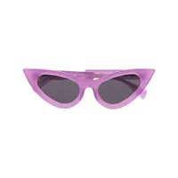 kuboraum lunettes de soleil à monture papillon - violet