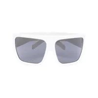 rick owens lunettes de soleil à monture oversize - blanc