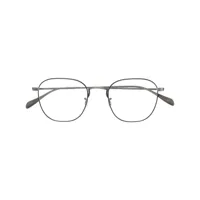 oliver peoples lunettes de vue clyne à monture ronde - noir