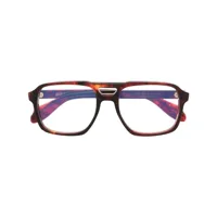 cutler & gross lunettes de vue d'inspiration wayfarer - rouge