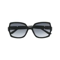 jimmy choo eyewear lunettes de soleil oversize sammi - noir