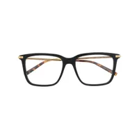 boucheron eyewear lunettes de soleil carrées à clous - noir