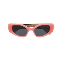 off-white lunettes de soleil memphis à monture rectangulaire - orange