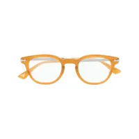 eyevan7285 lunettes de vue webb à monture transparence - jaune