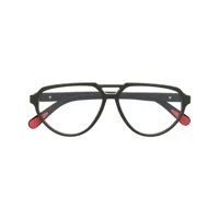 moncler eyewear lunettes de vue à monture pilote - noir