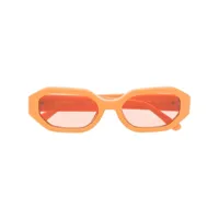 linda farrow lunettes de soleil rectangulaires irene - orange