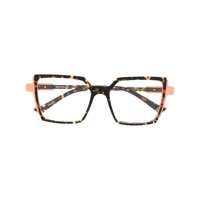 etnia barcelona lunettes de vue medinaceli à monture carrée - marron