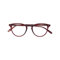 garrett leight lunettes de vue alice à monture ronde - rouge