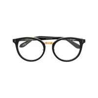 linda farrow lunettes de vue à monture ronde - noir