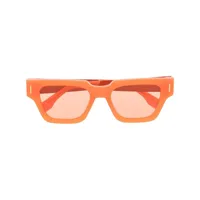 retrosuperfuture lunettes de soleil à monture carrée - orange