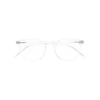 mykita lunettes de vue à monture ronde - blanc