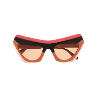 marni eyewear lunettes de soleil à monture papillon - orange