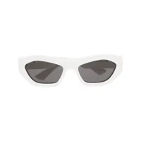 bottega veneta eyewear lunettes de soleil à monture papillon - blanc