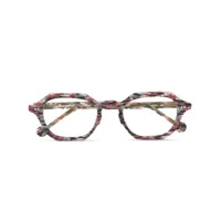 l.a. eyeworks lunettes de vue hoku à monture carrée - rouge