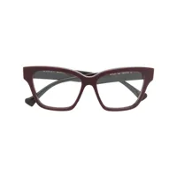 gucci eyewear lunettes de vue d'inspiration wayfarer - rouge