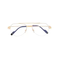 cartier eyewear lunettes de vue à monture pilote - or