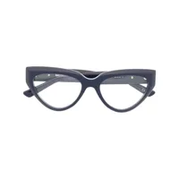 balenciaga eyewear lunettes de vue à monture papillon - bleu