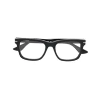 montblanc lunettes de vue à monture carrée - noir
