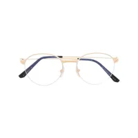 cartier eyewear lunettes de vue à monture ronde - or