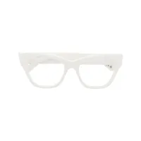 balenciaga eyewear lunettes de vue à monture papillon - blanc