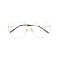 chloé eyewear lunettes de vue à monture carrée - or