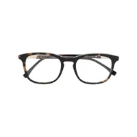 lacoste lunettes de vue carrées à effet écailles de tortue - marron