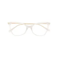 gucci eyewear lunettes de vue à monture papillon - blanc