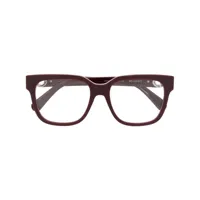 stella mccartney eyewear lunettes de vue falabella à branches en chaîne - rouge